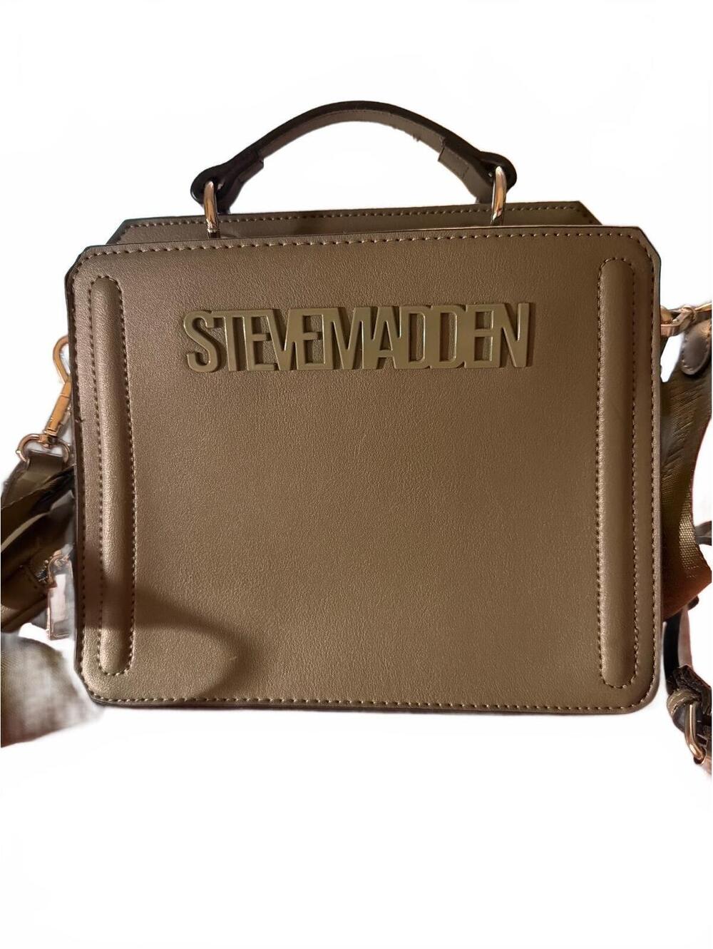 Steve Madden Olive Green Crossbody Bag with Adjustable Strap